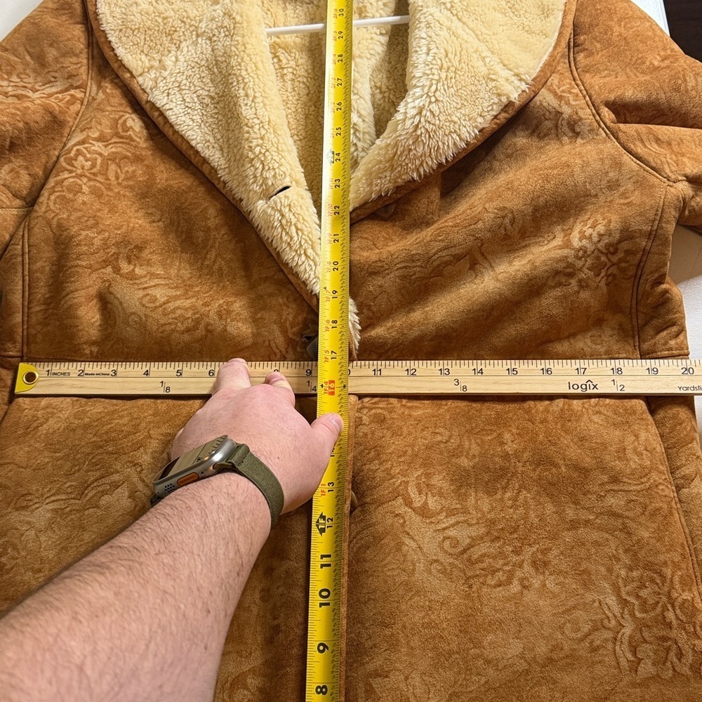 Bernardo Brown Shearling Coat - Picture 9 of 9